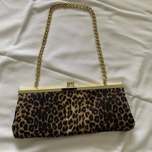 Leopard Print Clutch
